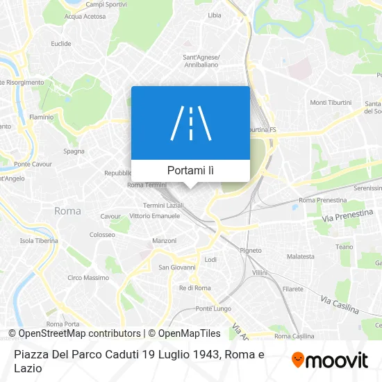 Mappa Piazza Del Parco Caduti 19 Luglio 1943