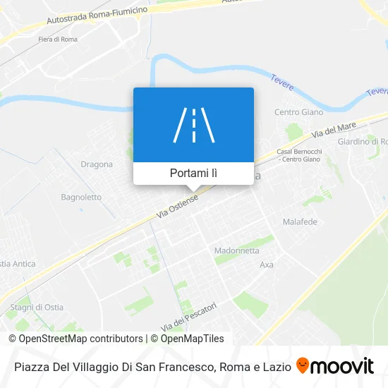 Mappa Piazza Del Villaggio Di San Francesco