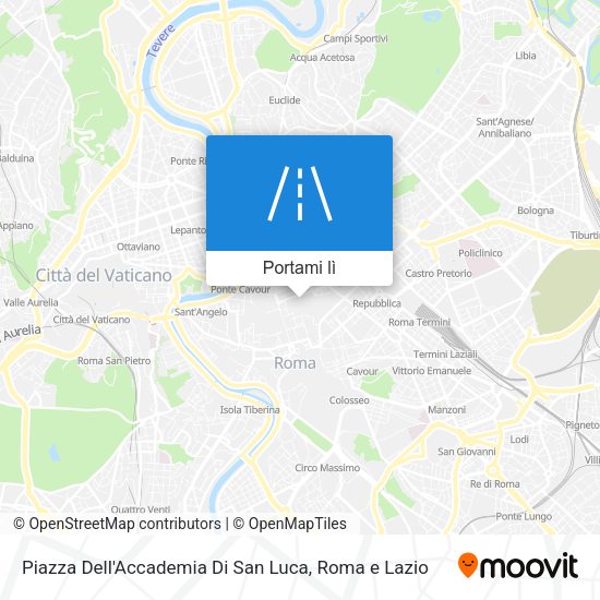 Mappa Piazza Dell'Accademia Di San Luca