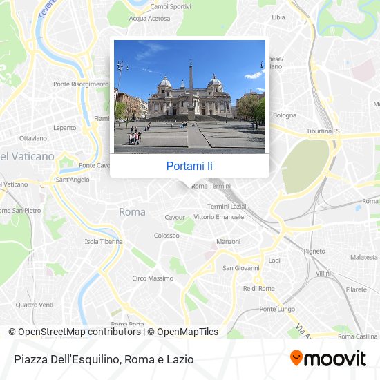 Mappa Piazza Dell'Esquilino