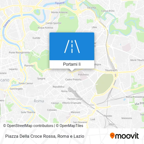 Mappa Piazza Della Croce Rossa