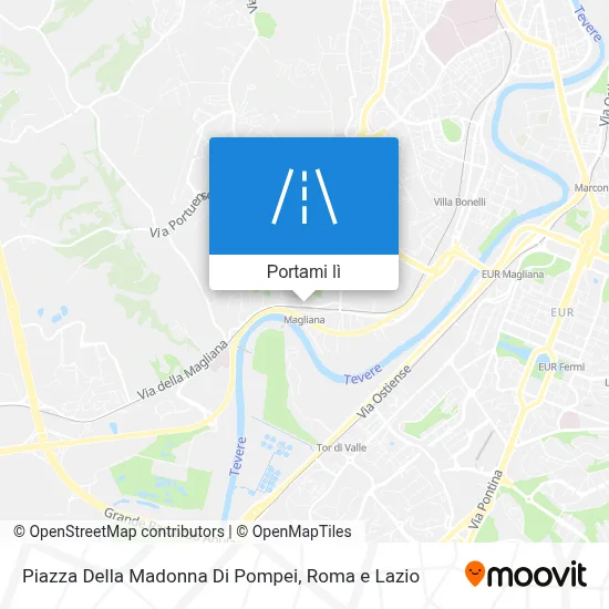 Mappa Piazza Della Madonna Di Pompei
