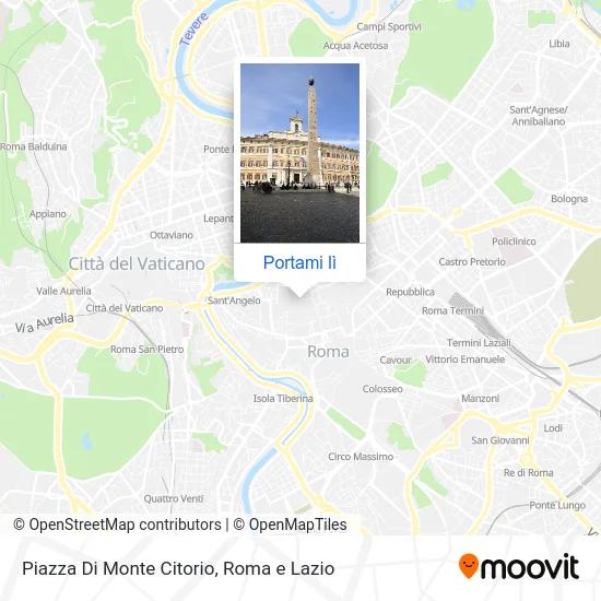 Mappa Piazza Di Monte Citorio