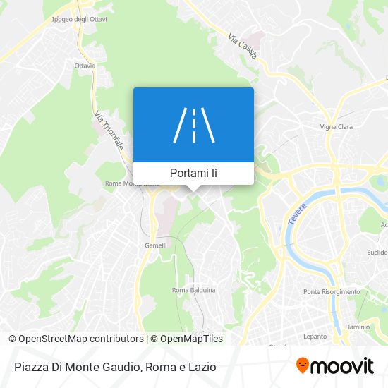 Mappa Piazza Di Monte Gaudio