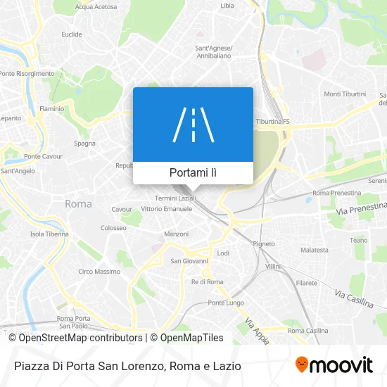Mappa Piazza Di Porta San Lorenzo