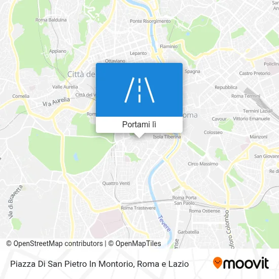 Mappa Piazza Di San Pietro In Montorio