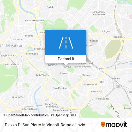 Mappa Piazza Di San Pietro In Vincoli