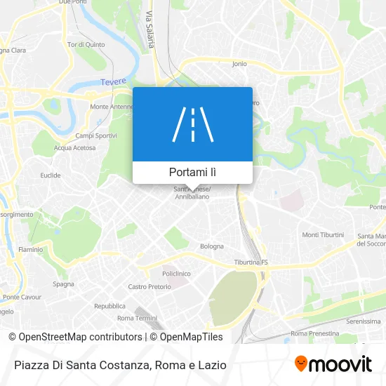 Mappa Piazza Di Santa Costanza