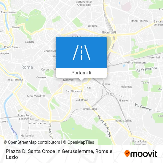 Mappa Piazza Di Santa Croce In Gerusalemme