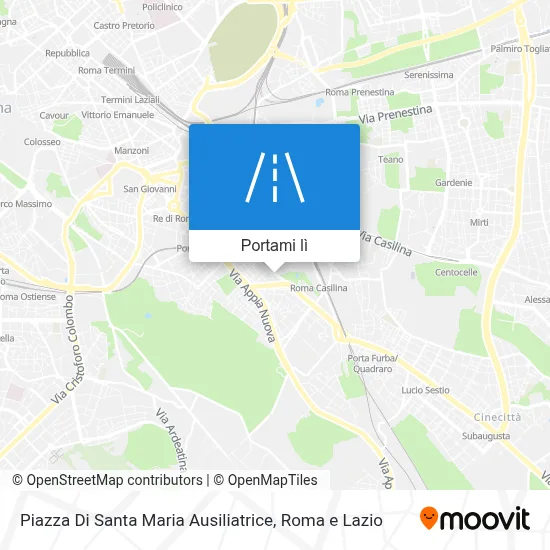 Mappa Piazza Di Santa Maria Ausiliatrice