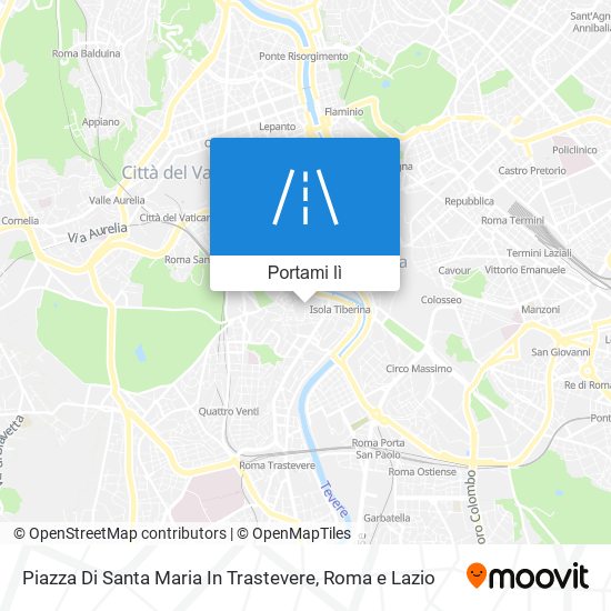 Mappa Piazza Di Santa Maria In Trastevere