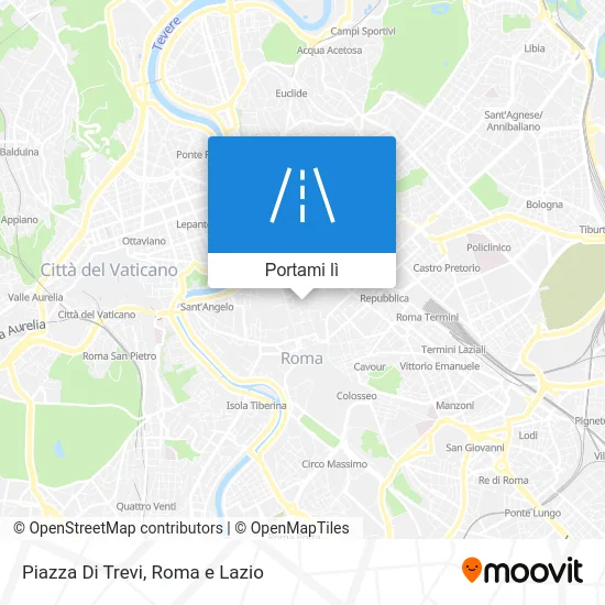 Mappa Piazza Di Trevi