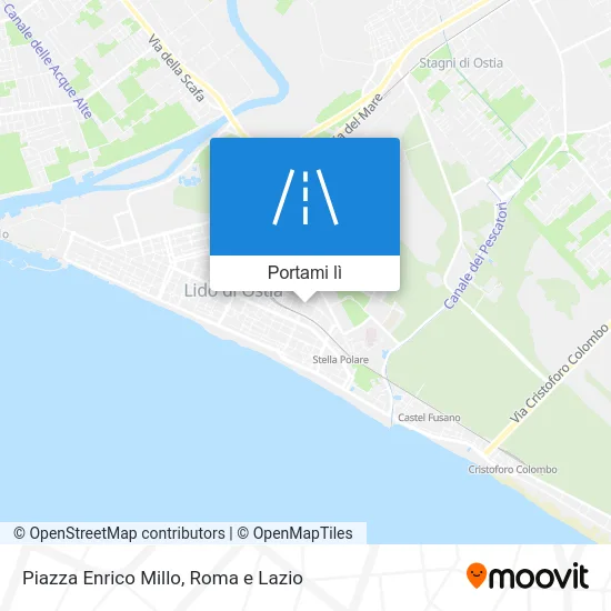 Mappa Piazza Enrico Millo