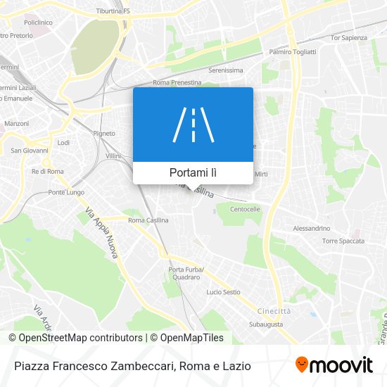 Mappa Piazza Francesco Zambeccari