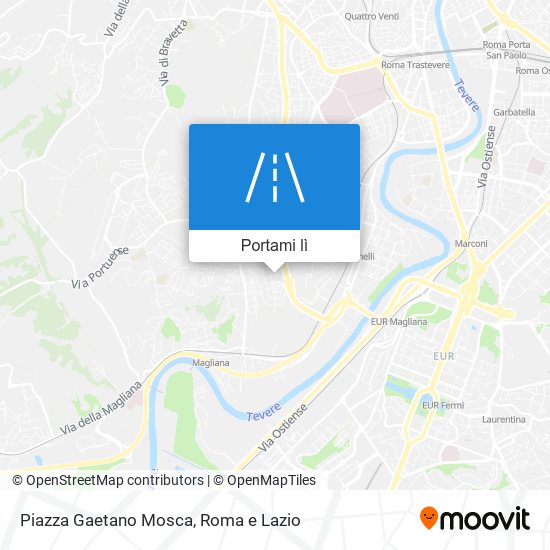 Mappa Piazza Gaetano Mosca