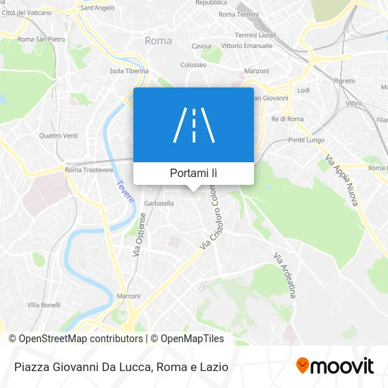 Mappa Piazza Giovanni Da Lucca