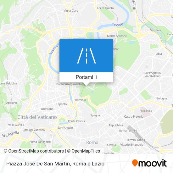 Mappa Piazza Josè De San Martin