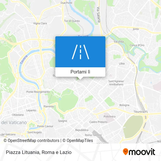 Mappa Piazza Lituania