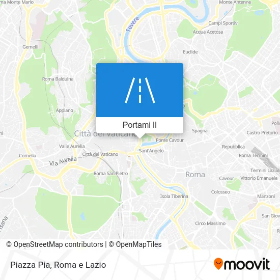 Mappa Piazza Pia