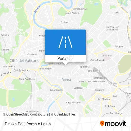 Mappa Piazza Poli