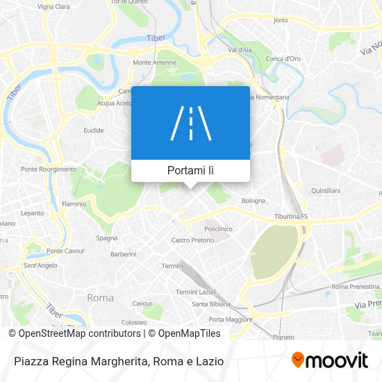 Mappa Piazza Regina Margherita