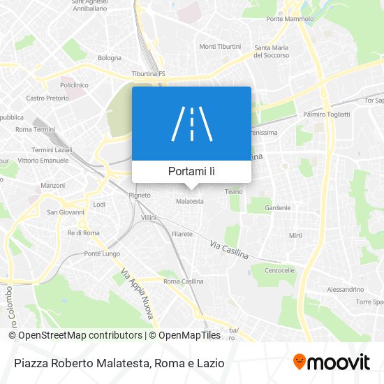 Mappa Piazza Roberto Malatesta