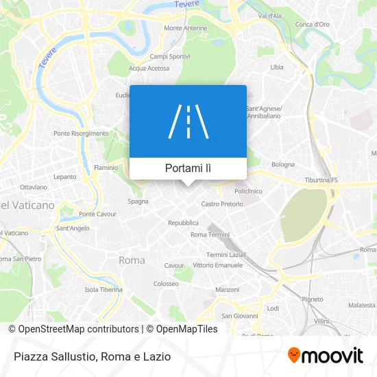 Mappa Piazza Sallustio