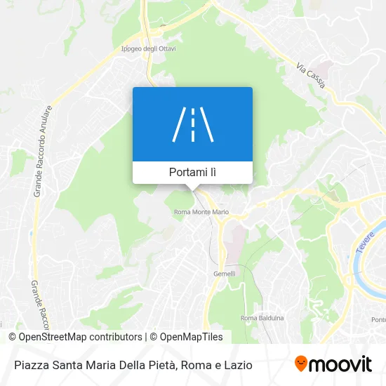 Mappa Piazza Santa Maria Della Pietà