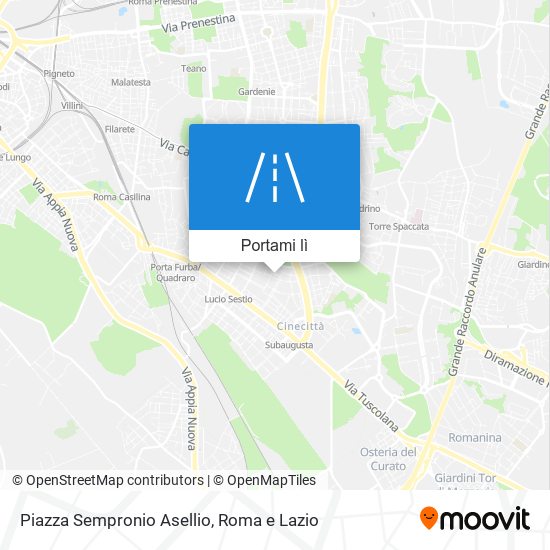 Mappa Piazza Sempronio Asellio