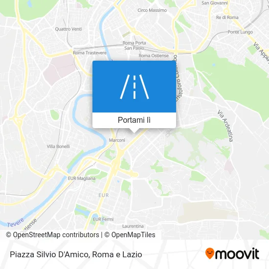 Mappa Piazza Silvio D'Amico