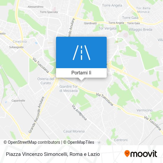 Mappa Piazza Vincenzo Simoncelli
