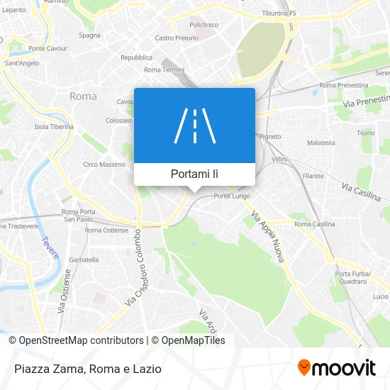 Mappa Piazza Zama