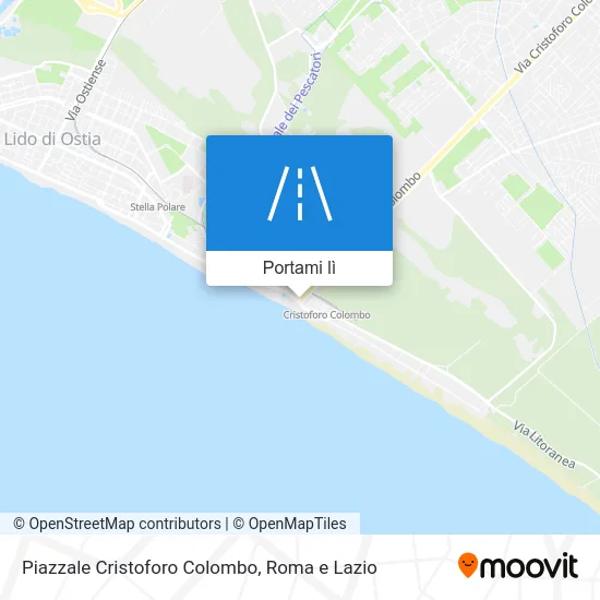 Mappa Piazzale Cristoforo Colombo