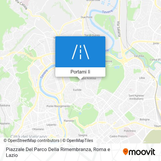 Mappa Piazzale Del Parco Della Rimembranza