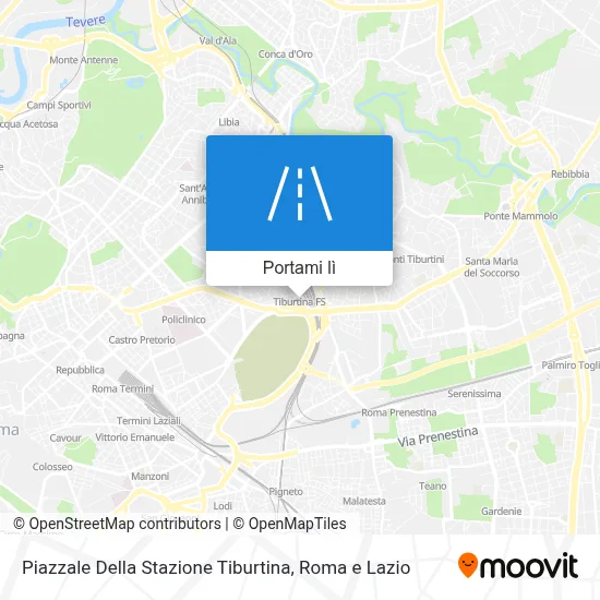 Mappa Piazzale Della Stazione Tiburtina