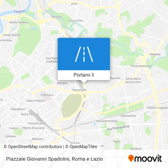 Mappa Piazzale Giovanni Spadolini