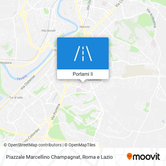 Mappa Piazzale Marcellino Champagnat