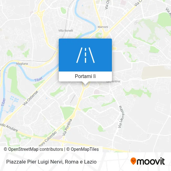Mappa Piazzale Pier Luigi Nervi
