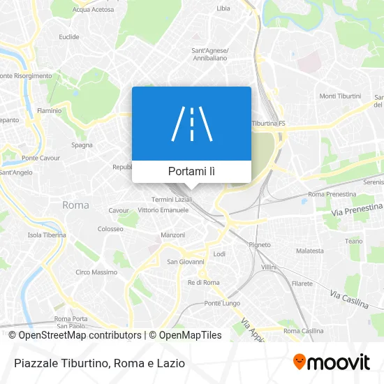 Mappa Piazzale Tiburtino