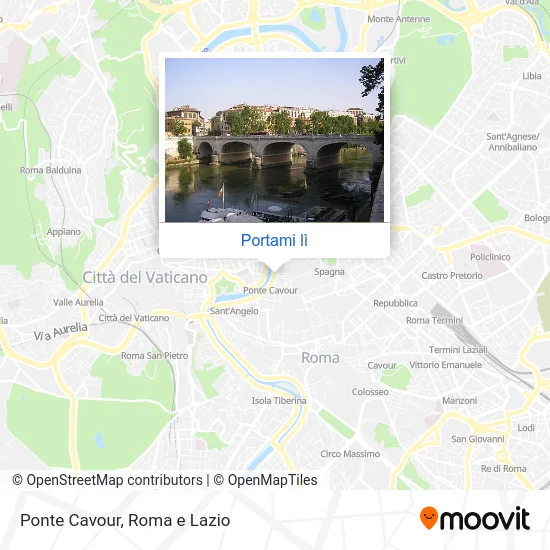 Mappa Ponte Cavour
