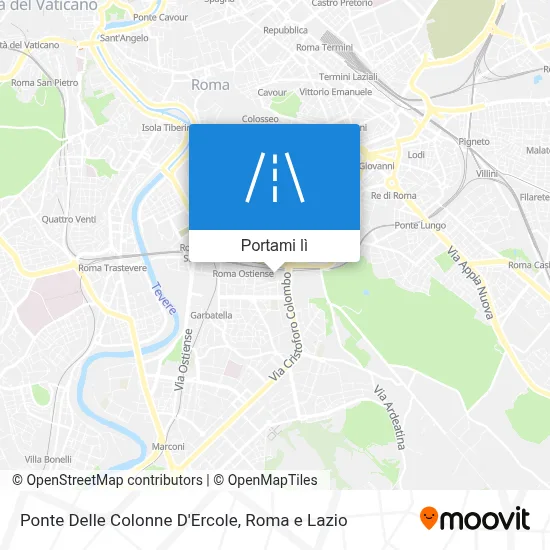 Mappa Ponte Delle Colonne D'Ercole