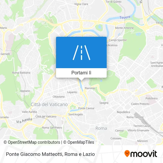 Mappa Ponte Giacomo Matteotti