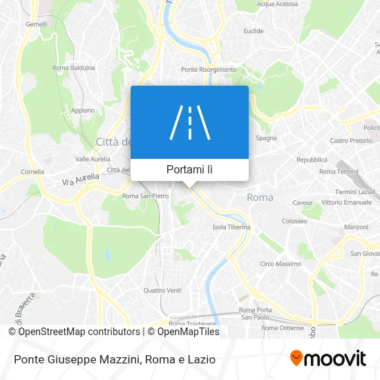 Mappa Ponte Giuseppe Mazzini