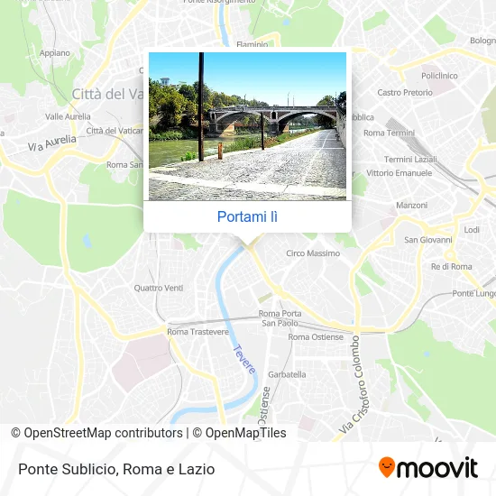 Mappa Ponte Sublicio
