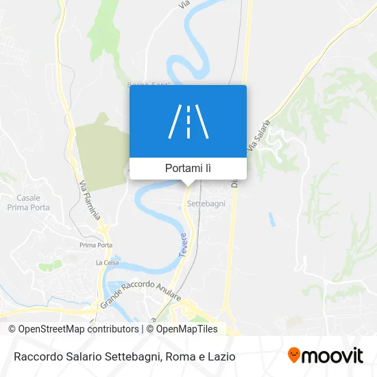 Mappa Raccordo Salario Settebagni