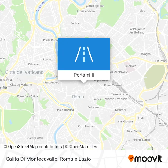 Mappa Salita Di Montecavallo
