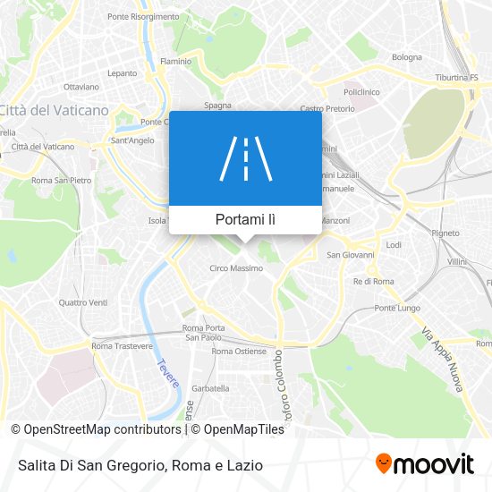 Mappa Salita Di San Gregorio