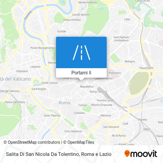 Mappa Salita Di San Nicola Da Tolentino