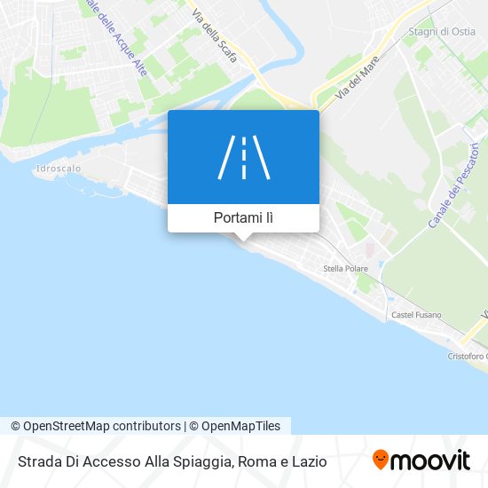 Mappa Strada Di Accesso Alla Spiaggia