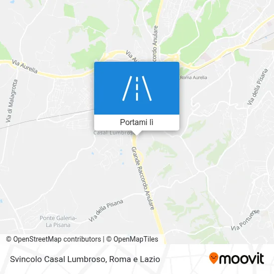 Mappa Svincolo Casal Lumbroso